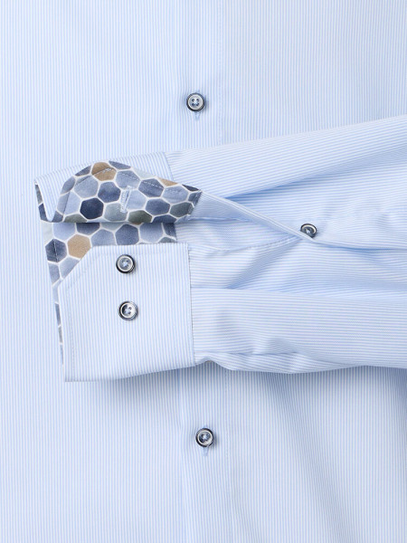 VENTI Regular Fit Camisa Azul claro Button-Down Struktur - Vista 2