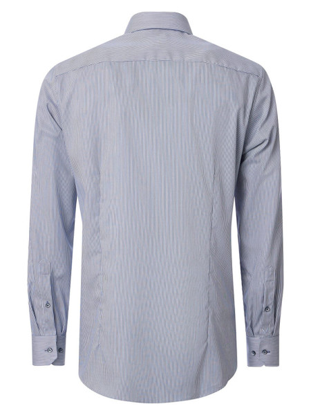 VENTI Regular Fit Camisa Azul oscuro Button-Down Struktur