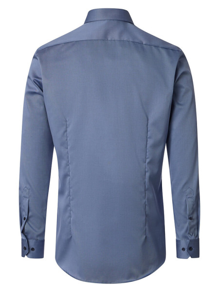 VENTI Slim Fit Camisa Azul humo Kent Popeline