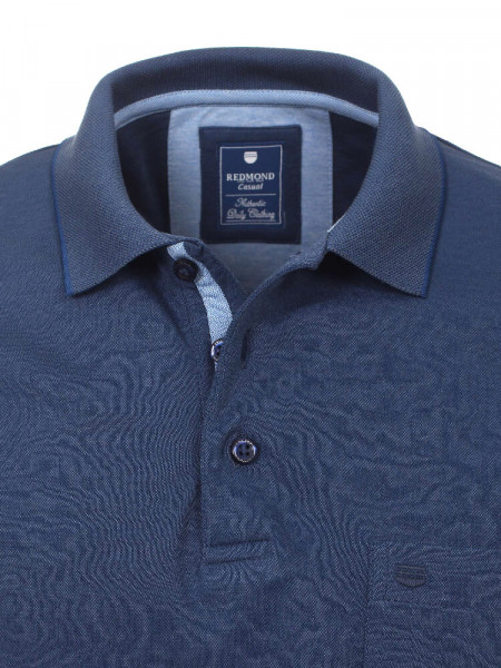 REDMOND Polo Azul oscuro Piqué - Vista 1