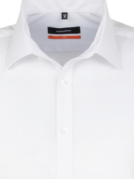 SEIDENSTICKER Slim Fit Camisa Blanco Business Kent Popeline - Vista 2