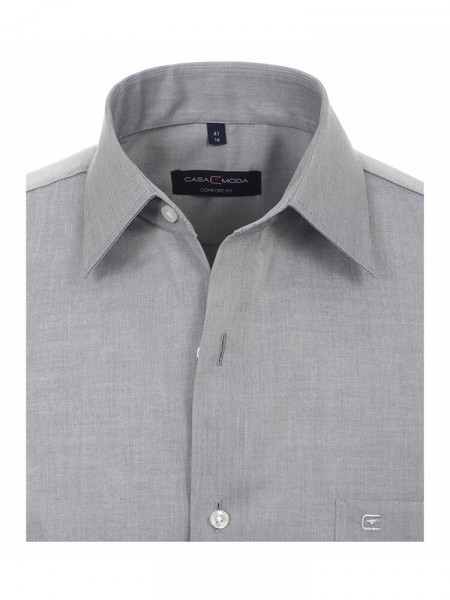 CASAMODA Comfort Fit Camisa Gris claro Kent Popeline - Vista 1