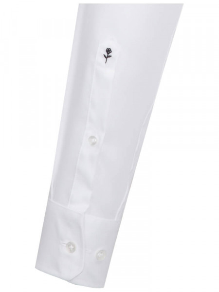 SEIDENSTICKER Regular Fit Camisa Blanco Business Kent Struktur - Vista 1