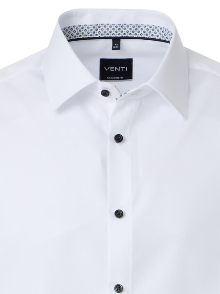 VENTI Regular Fit Camisa Blanco Kent Popeline - Vista 1