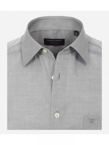 CASAMODA Comfort Fit Camisa Gris claro Kent Popeline - Vista 1