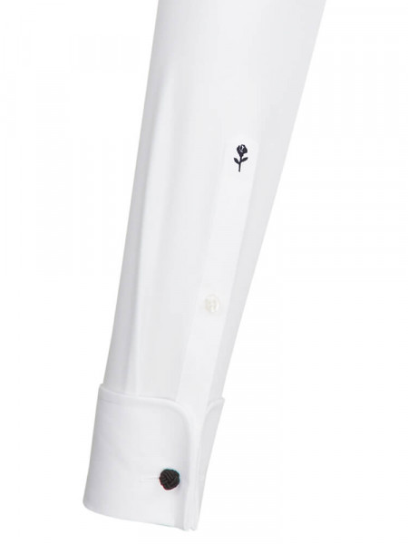 SEIDENSTICKER Tailored Fit Camisa Blanco Kläppchen Popeline - Vista 1