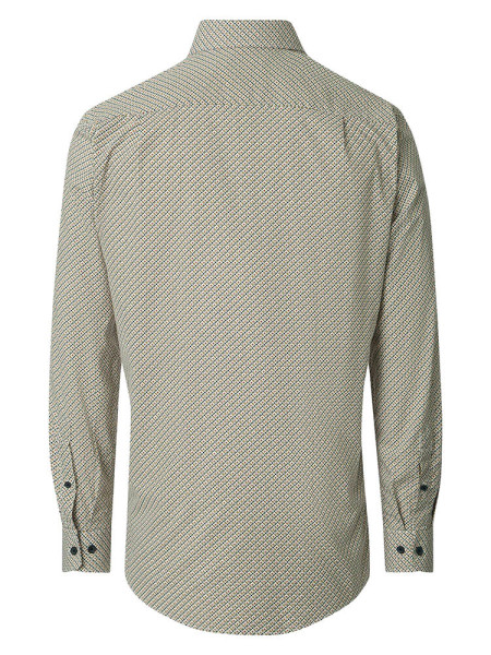 REDMOND Comfort Fit Camisa Marrón claro Kent Print