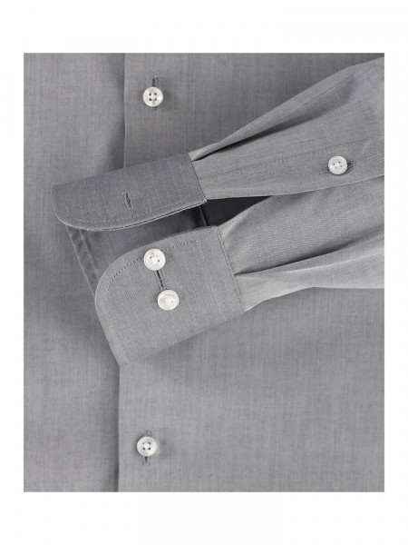 CASAMODA Comfort Fit Camisa Gris claro Kent Popeline - Vista 2