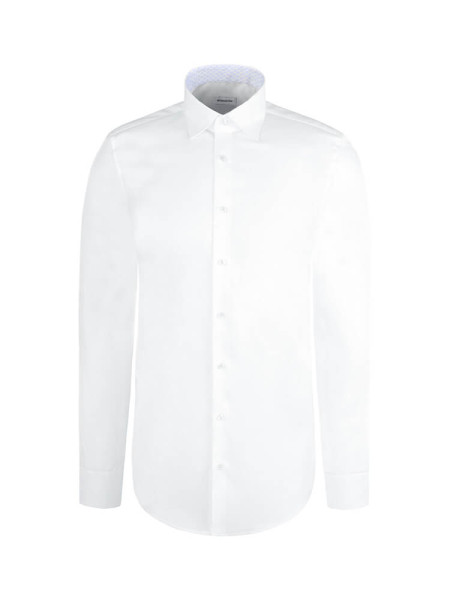 SEIDENSTICKER Slim Fit Camisa Blanco New Kent Struktur