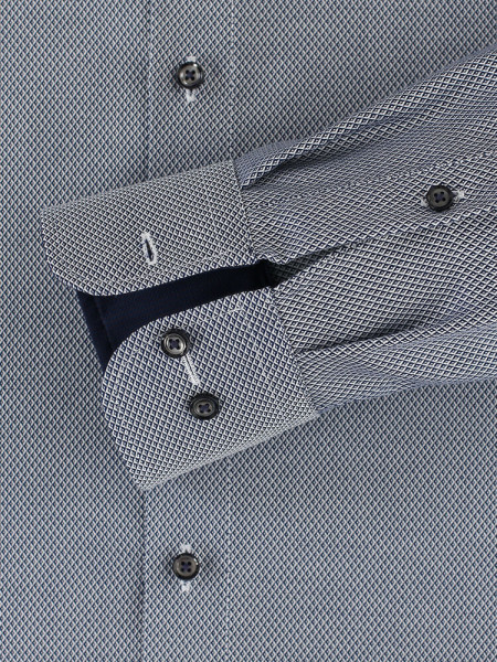 CASAMODA Comfort Fit Camisa Azul humo Button-Down Struktur - Vista 2