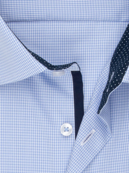 SEIDENSTICKER Slim Fit Camisa Azul medio Business Kent Popeline - Vista 2