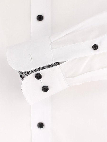 CASAMODA Comfort Fit Camisa Blanco Kent Popeline - Vista 2