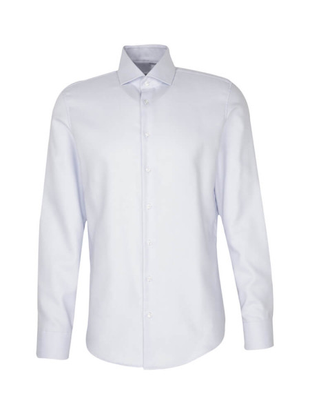 SEIDENSTICKER Slim Fit Camisa Azul claro Kent Struktur