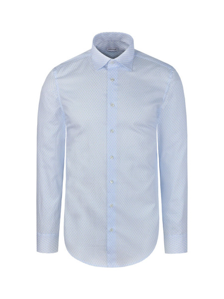 SEIDENSTICKER Slim Fit Camisa Azul claro New Kent Struktur