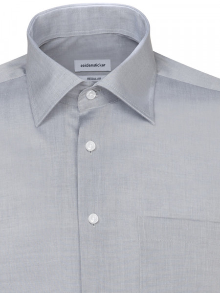 SEIDENSTICKER Regular Fit Camisa Gris Business Kent Chambray - Vista 2