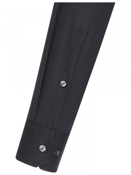 SEIDENSTICKER Tailored Fit Camisa Negro Business Kent Popeline - Vista 1