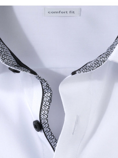 OLYMP Comfort Fit Camisa Blanco New Kent Popeline - Vista 1