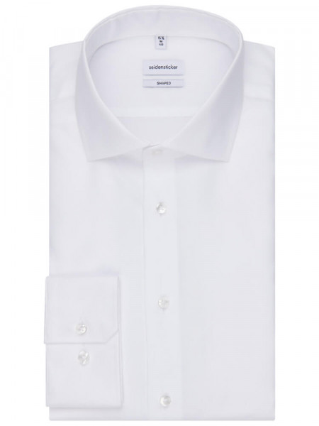 SEIDENSTICKER Tailored Fit Camisa Blanco Haifisch Oxford - Vista 4