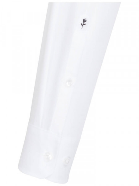 SEIDENSTICKER Slim Fit Camisa Blanco Business Kent Popeline - Vista 1