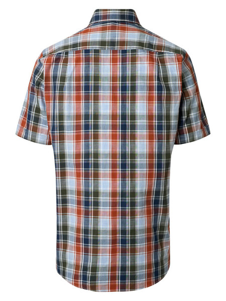 REDMOND Comfort Fit Camisa Rojo Button-Down Hyperflex Dobby