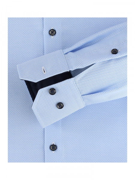 VENTI Regular Fit Camisa Azul claro Button-Down Dobby - Vista 2