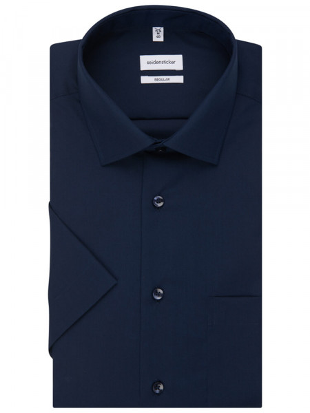 SEIDENSTICKER Regular Fit Camisa Marina Business Kent Popeline - Vista 4