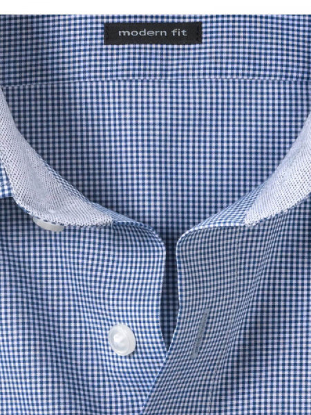 OLYMP Regular Fit Camisa Azul medio New Kent Popeline - Vista 1