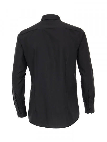 VENTI Regular Fit Camisa Negro Kent Popeline