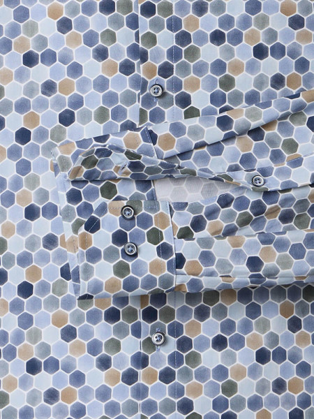 VENTI Regular Fit Camisa Azul claro Kent Popeline - Vista 2