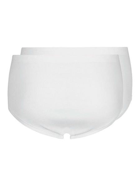 HUBER Regular Fit Blanco Doppelrippenstich