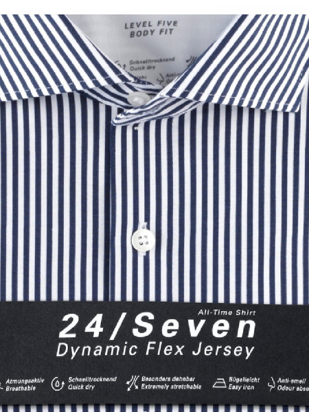 OLYMP Slim Fit Camisa Marina Kent Jersey - Vista 1