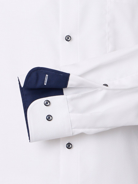 VENTI Comfort Fit Camisa Blanco Button-Down Struktur - Vista 2
