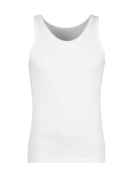 HUBER Regular Fit Blanco Doppelrippenstich - Vista 1