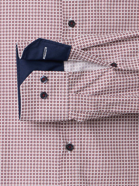 VENTI Regular Fit Camisa Rojo Kent Popeline - Vista 2