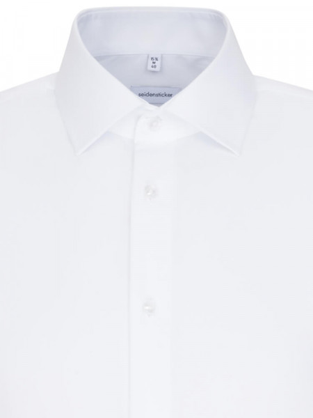 SEIDENSTICKER Slim Fit Camisa Blanco Business Kent Popeline - Vista 2