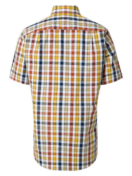 REDMOND Regular Fit Camisa Amarillo Kent Struktur