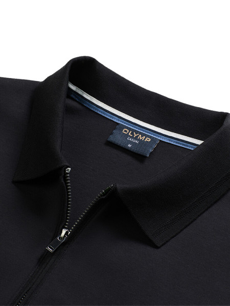 OLYMP Polo Negro Jersey - Vista 1