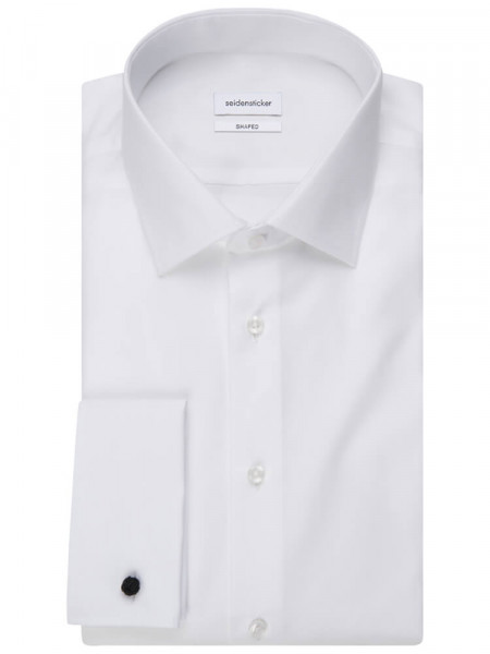 SEIDENSTICKER Tailored Fit Camisa Blanco Business Kent Popeline - Vista 4