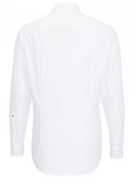 SEIDENSTICKER Slim Fit Camisa Blanco Business Kent Popeline