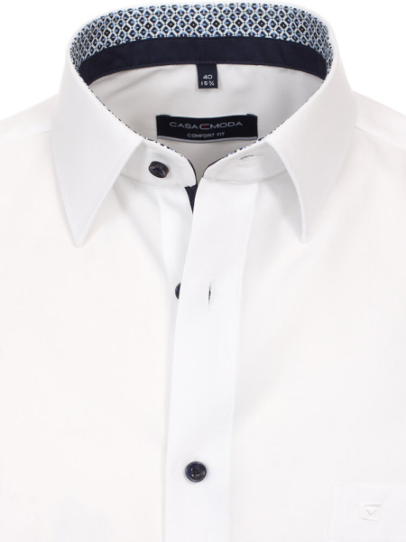 CASAMODA Comfort Fit Camisa Blanco Kent Popeline - Vista 1